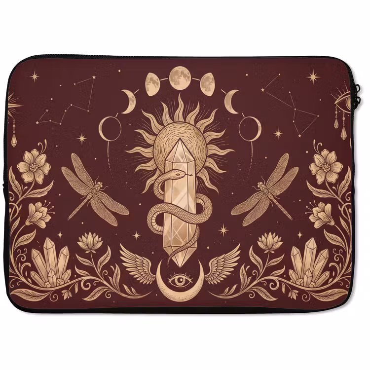 Laptophoes Mystiek - Hemel - Goud — 1