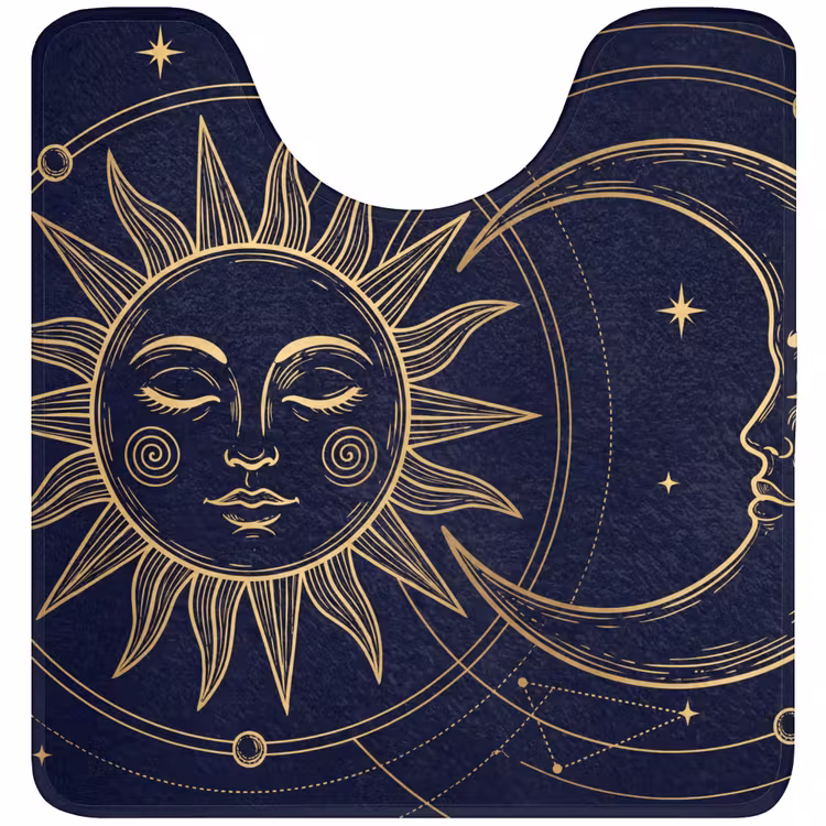 WC Mat - Zon - Maan - Astrologie — 1