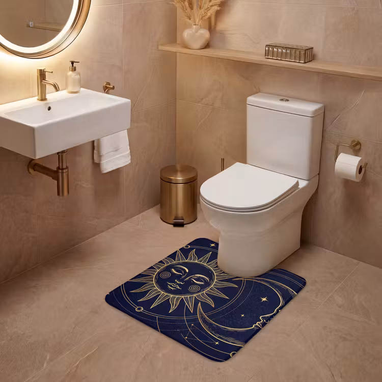 WC Mat - Zon - Maan - Astrologie — 3