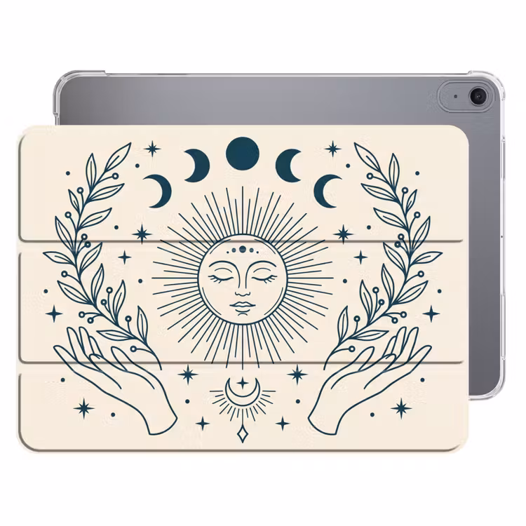 Zon Maan Illustratie — 1