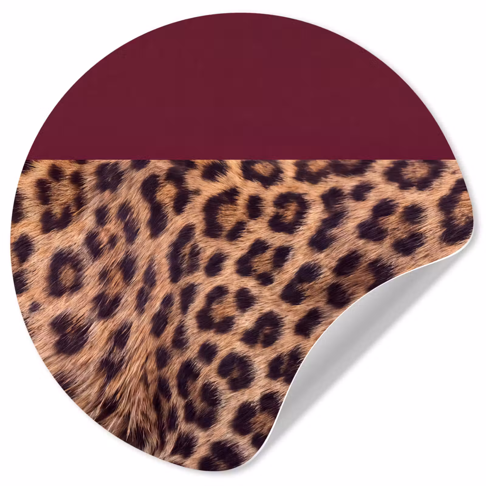 Behangcirkel - Vacht - Patroon - Bordeaux — 1