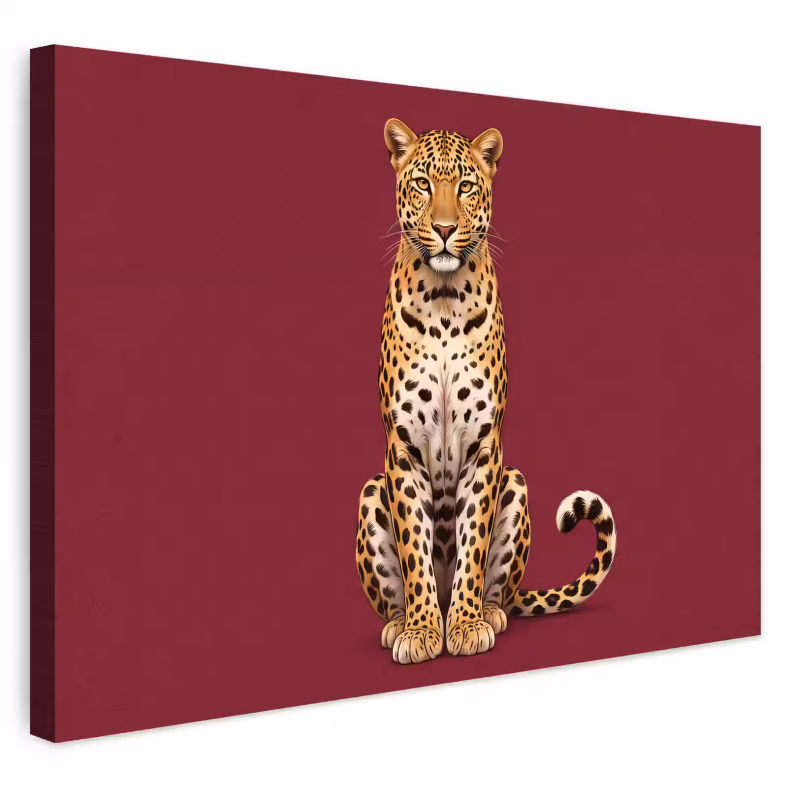 Buiten canvas - Kat - Dieren - Rood — 1