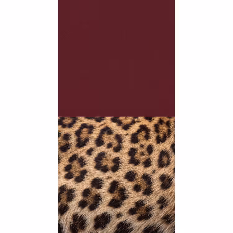 Behang - Vacht - Patroon - Bordeaux — 2