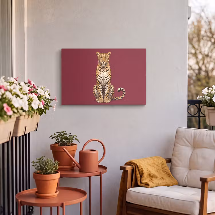 Buiten canvas - Kat - Dieren - Rood — 3