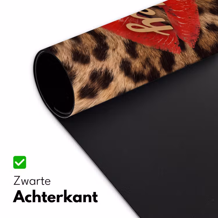Bureau onderlegger - Dierenprint - Lippen - Rood — 5