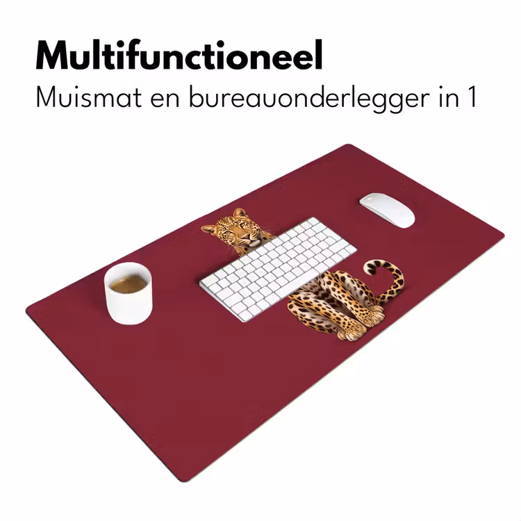 Bureau onderlegger - Kat - Dieren - Rood — 7