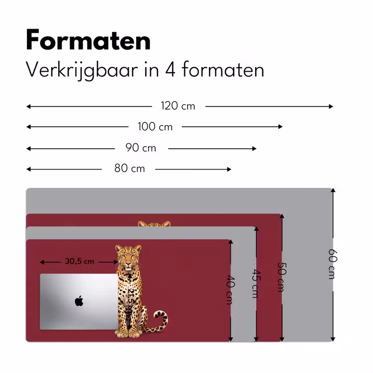 Bureau onderlegger - Kat - Dieren - Rood — 8