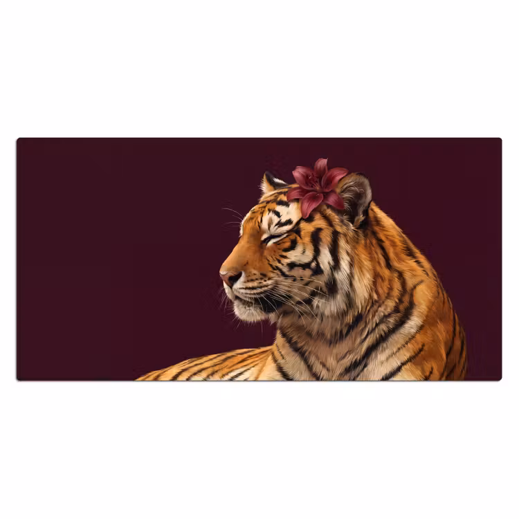 Bureau onderlegger - Tijger - Bloem - Dieren — 2
