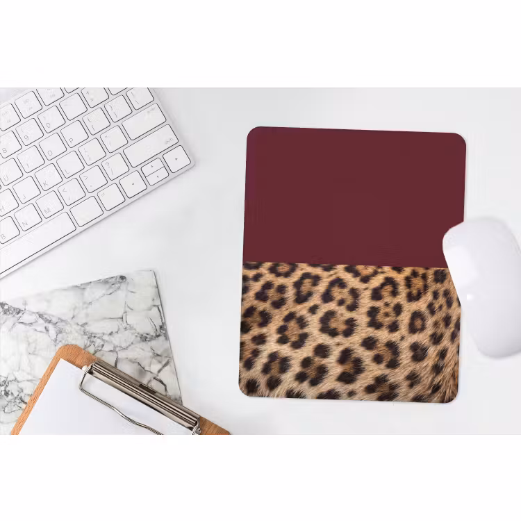 Muismat - Vacht - Patroon - Bordeaux — 4