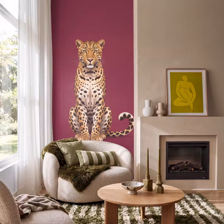 Behang - Kat - Dieren - Rood — 1