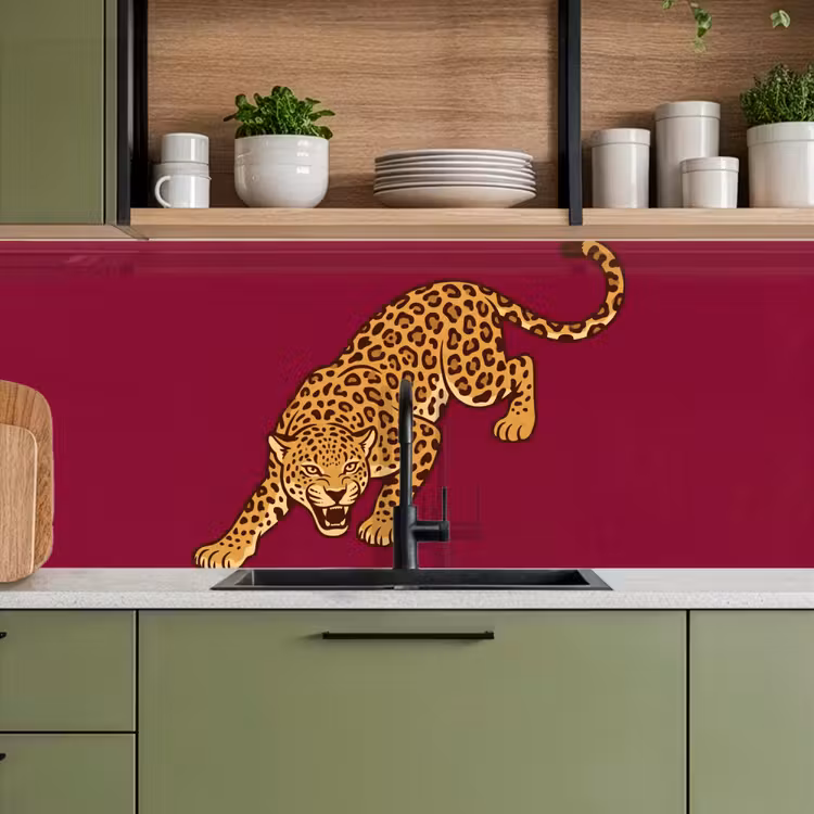 Keuken achterwand - Kat - Aanvallend - Dieren — 8