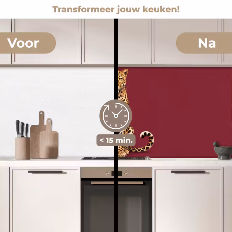 Keuken achterwand - Kat - Dieren - Rood — 3