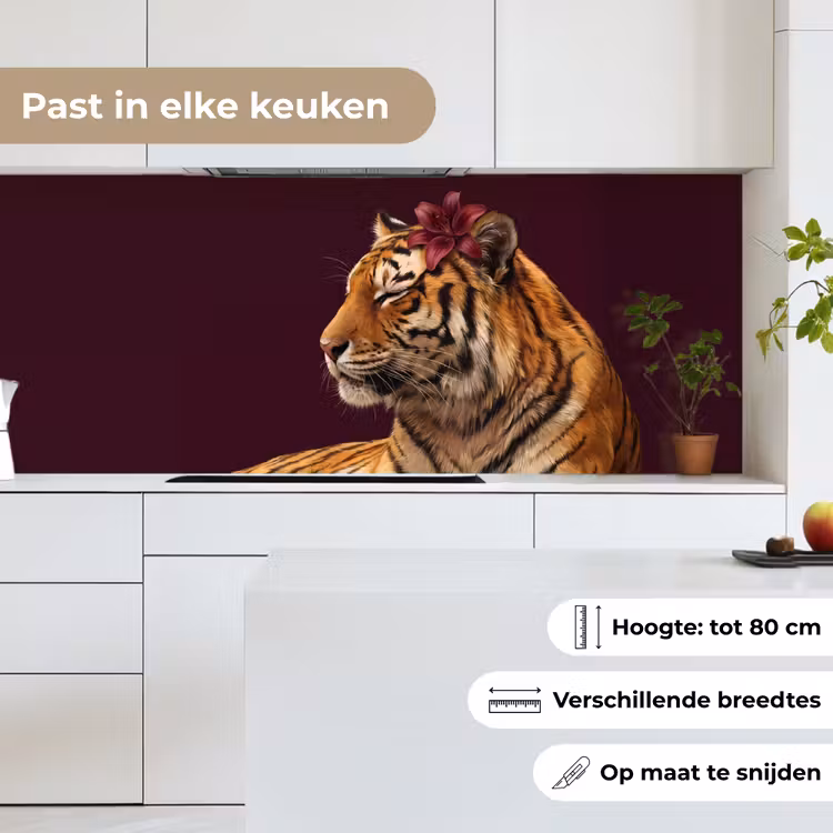 Keuken achterwand - Tijger - Bloem - Dieren — 7
