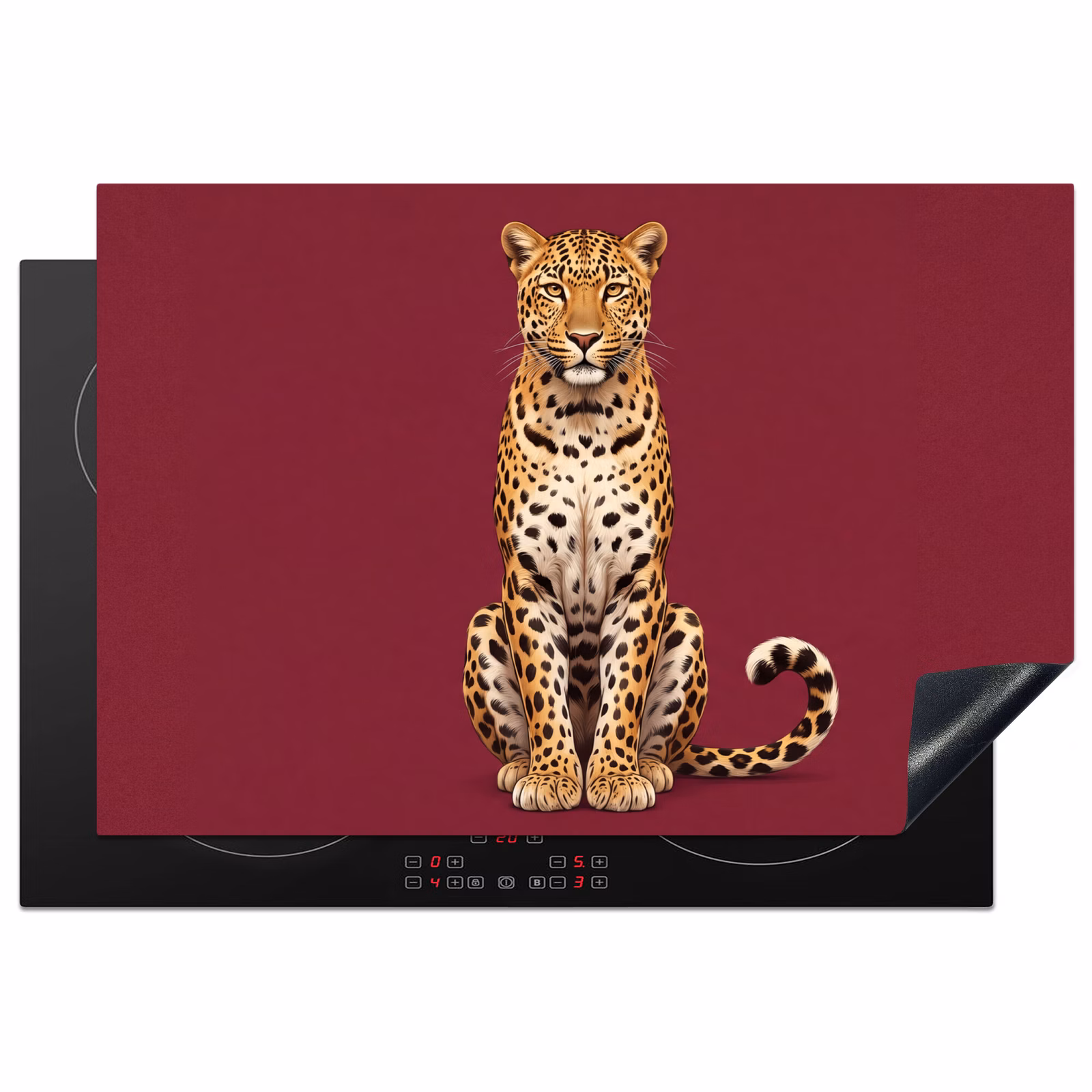 Inductiebeschermer - Kat - Dieren - Rood β 1