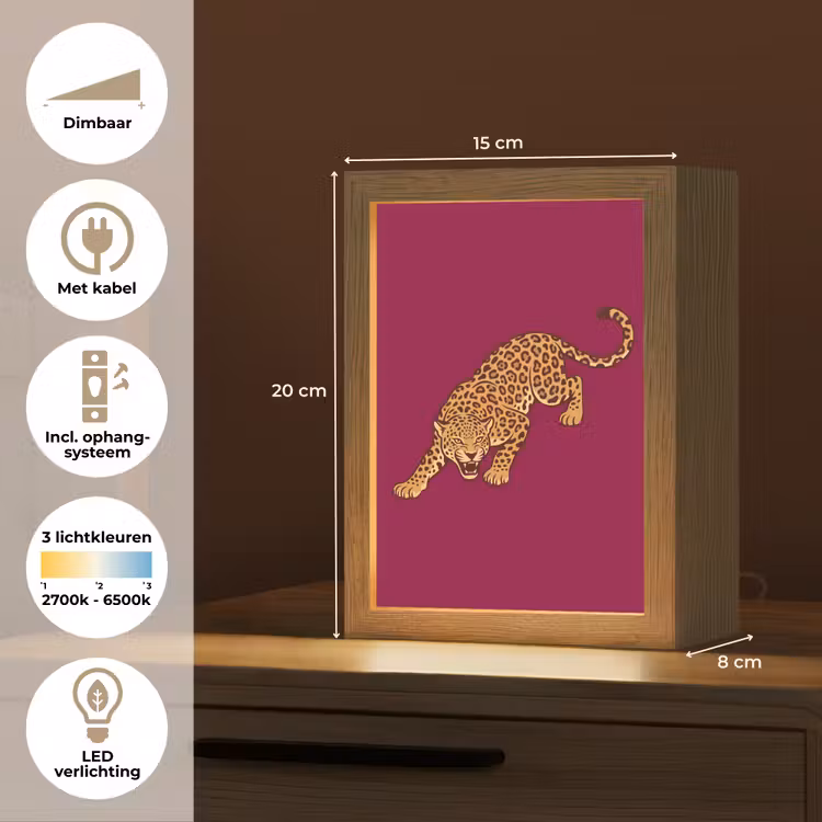 Gepersonaliseerd Lightbox - Kat - Aanvallend - Dieren — 7