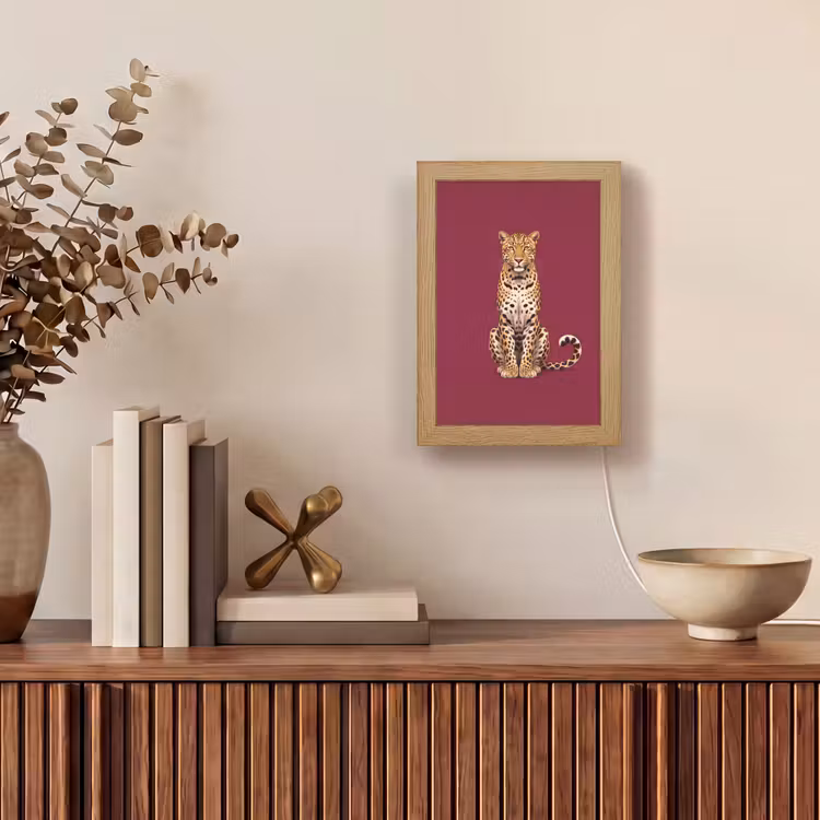 Gepersonaliseerd Lightbox - Kat - Dieren - Rood — 4