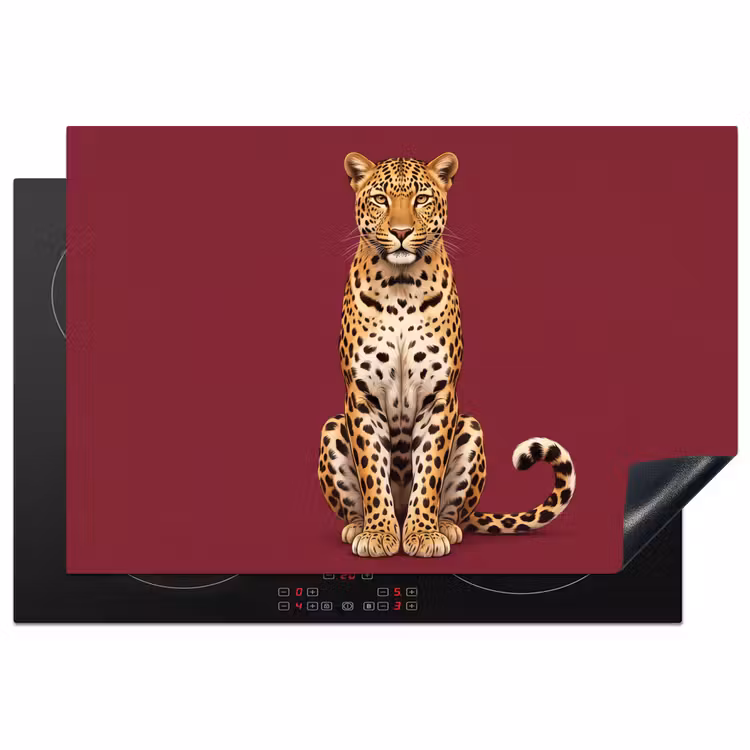 Inductiebeschermer - Kat - Dieren - Rood β 1