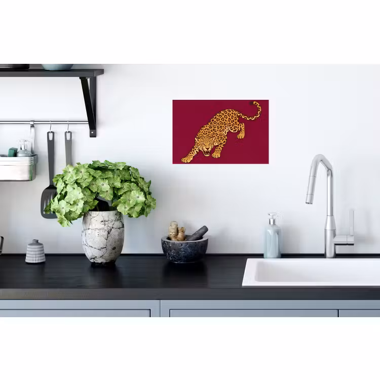 Muursticker - Kat - Aanvallend - Dieren — 2