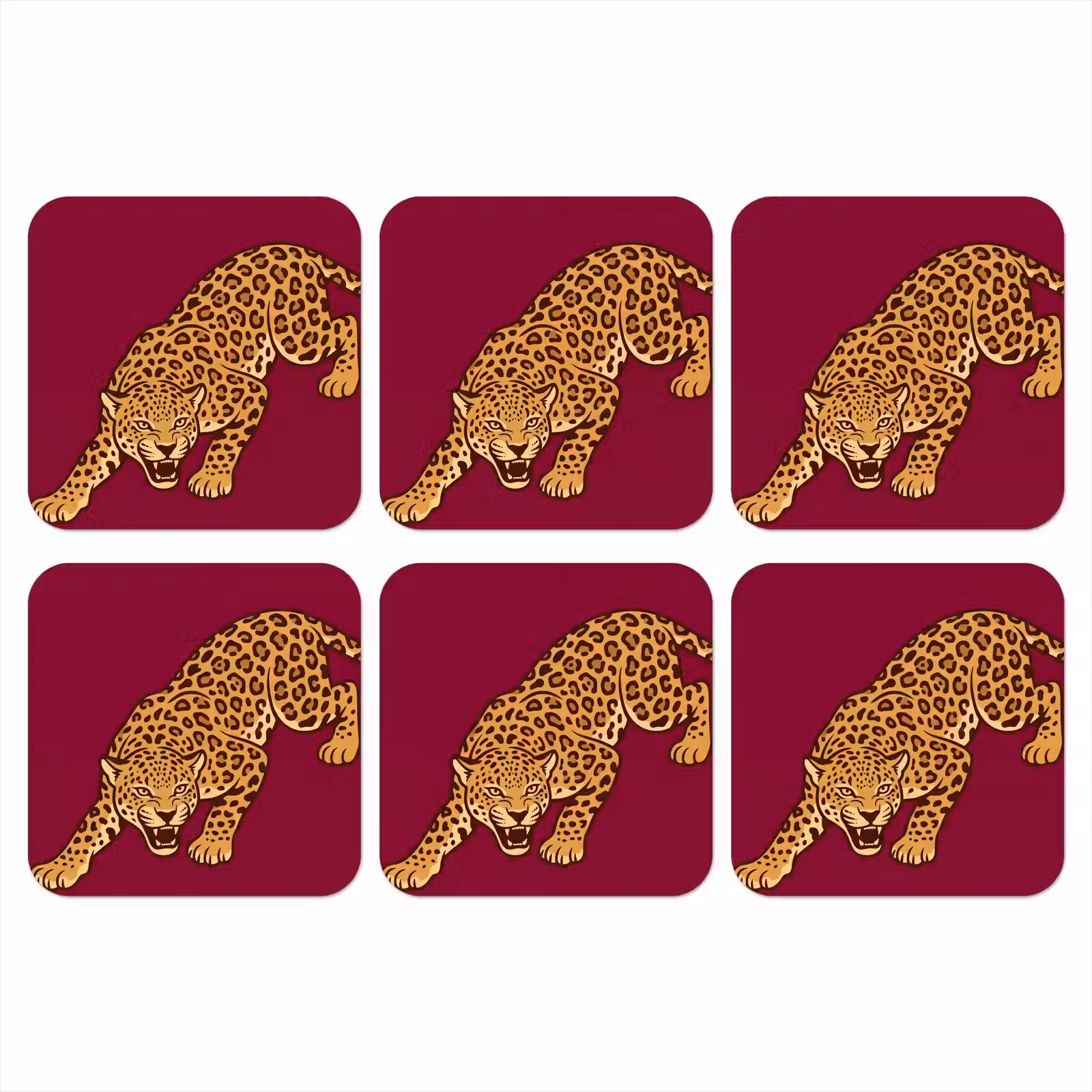 Onderzetter - Kat - Aanvallend - Dieren — 1