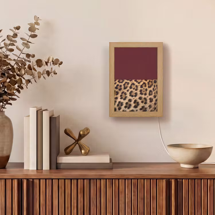 Gepersonaliseerd Lightbox - Vacht - Patroon - Bordeaux — 4