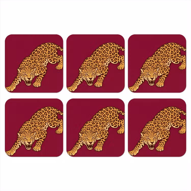 Onderzetter - Kat - Aanvallend - Dieren — 1