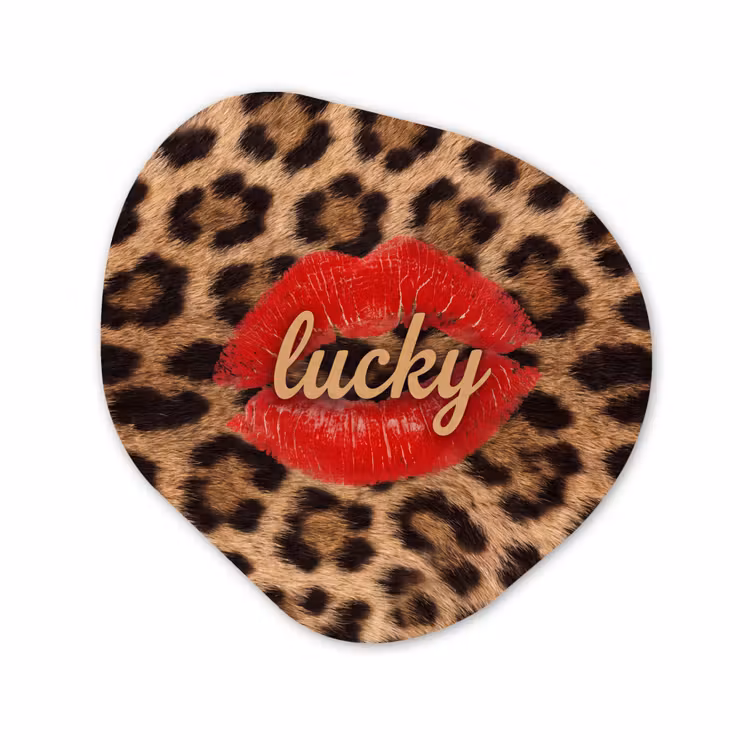 Organisch schilderij forex - Dierenprint - Lippen - Rood — 1