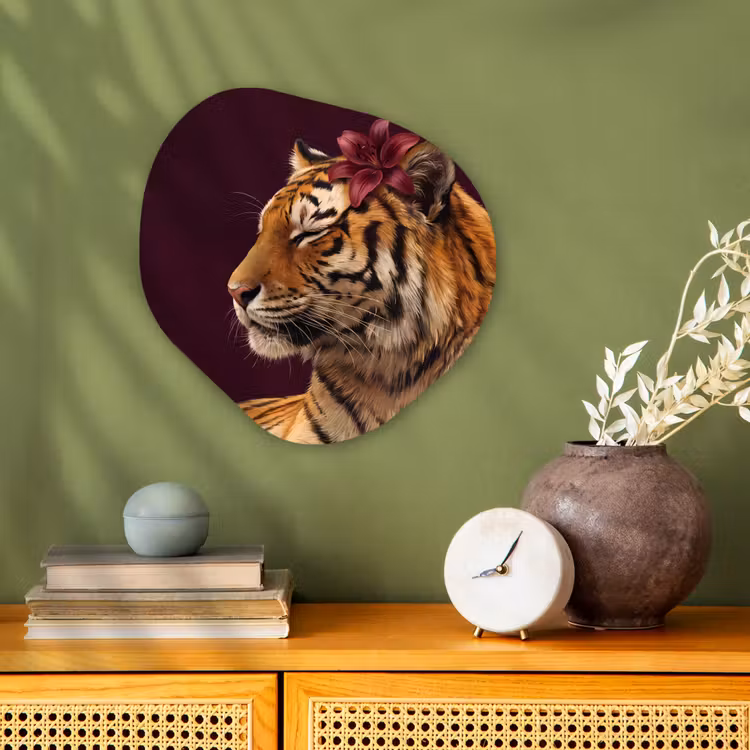 Organisch schilderij forex - Tijger - Bloem - Dieren — 2