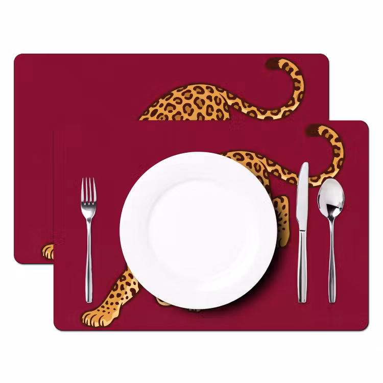 Placemat - 6 stuks - Kat - Aanvallend - Dieren — 2