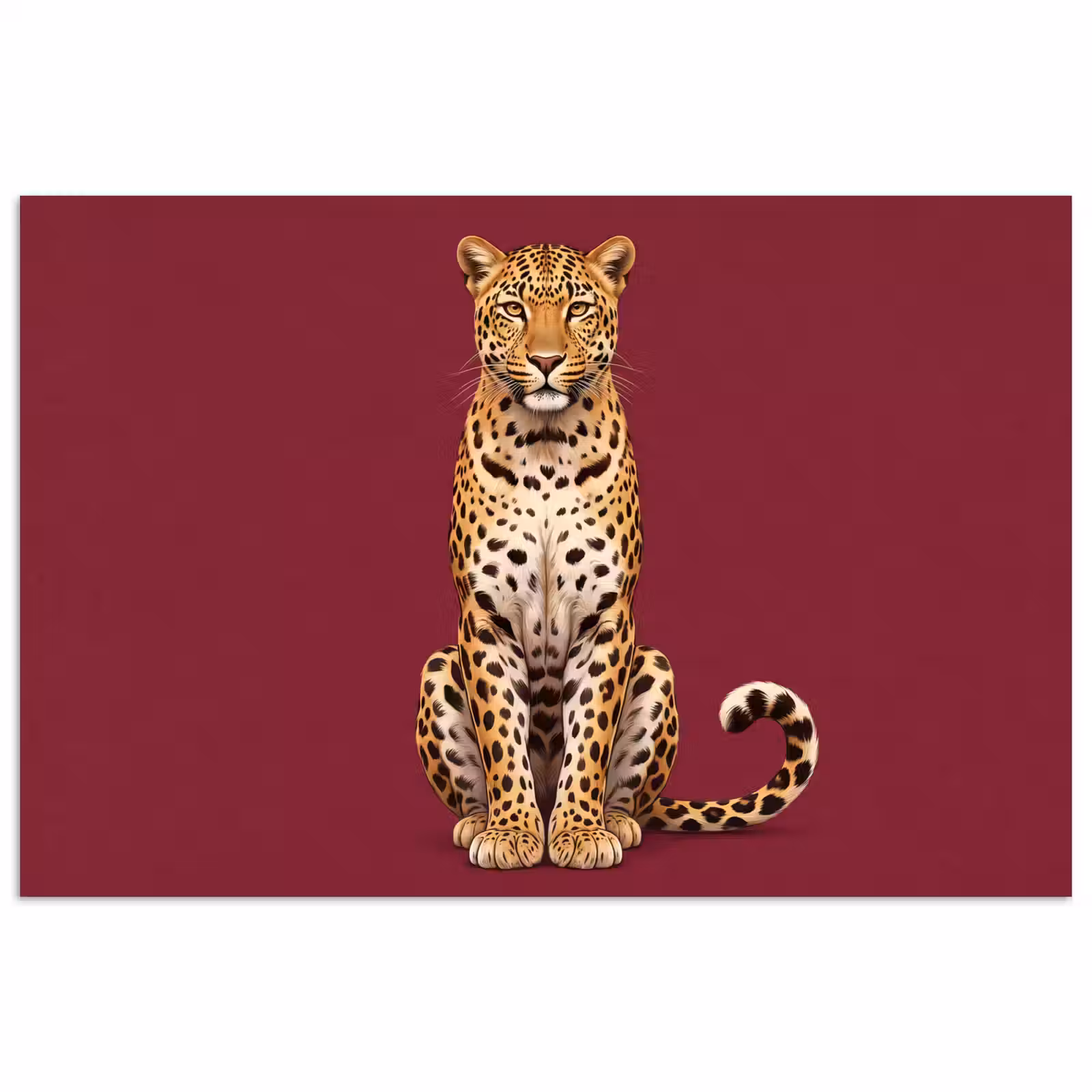 Poster - Kat - Dieren - Rood — 1