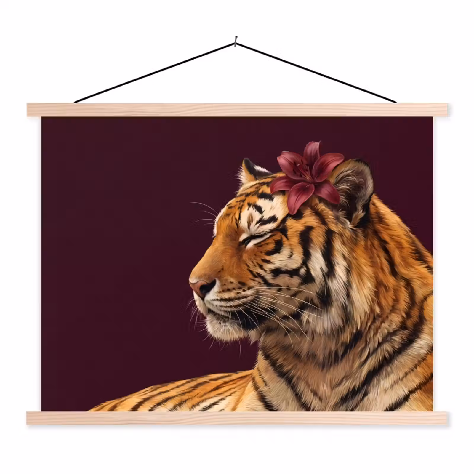 Schoolplaat - Tijger - Bloem - Dieren — 1
