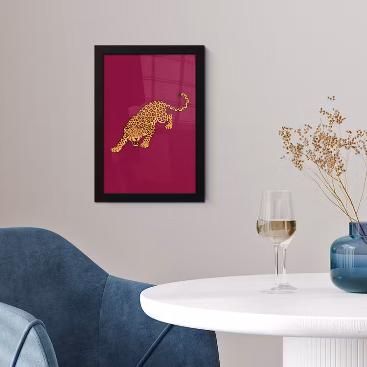Poster met lijst - Kat - Aanvallend - Dieren — 2