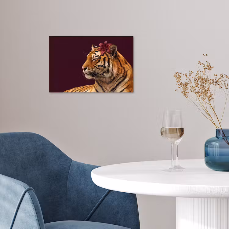 Poster - Tijger - Bloem - Dieren — 4
