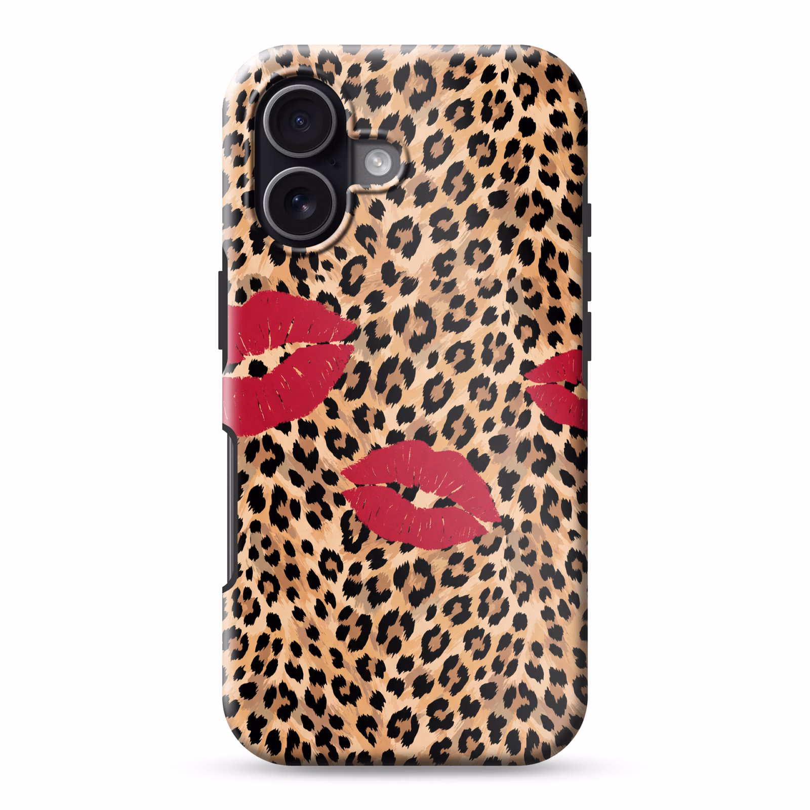 Telefoonhoesje Toughcase - Kusafdruk - Dierenprint - Rood — 1