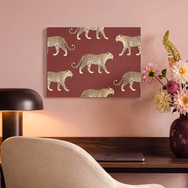 Akoestisch schilderij - Katten - Patroon - Rood — 4