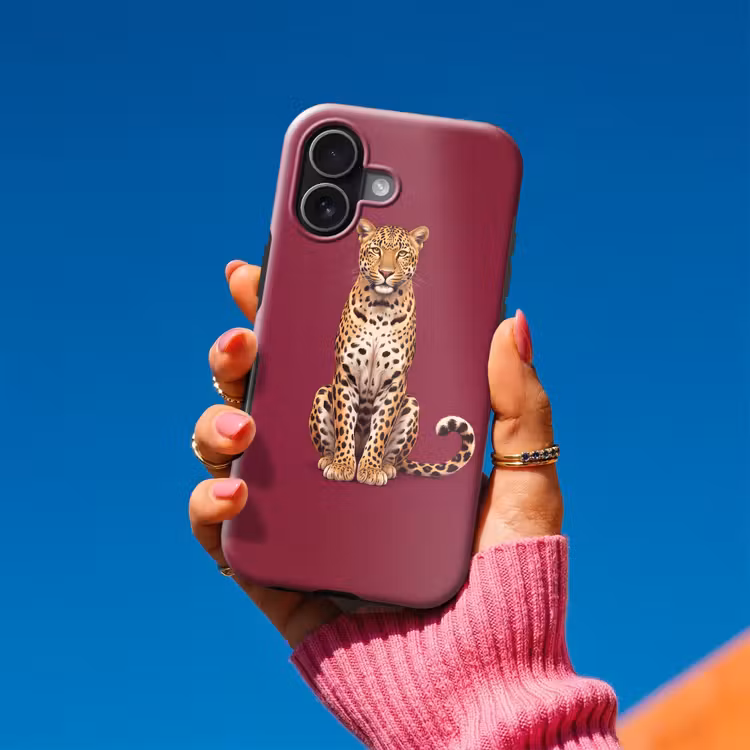 Telefoonhoesje Toughcase - Kat - Dieren - Rood — 2