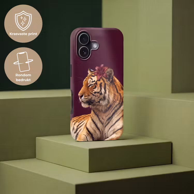 Telefoonhoesje Toughcase - Tijger - Bloem - Dieren — 7