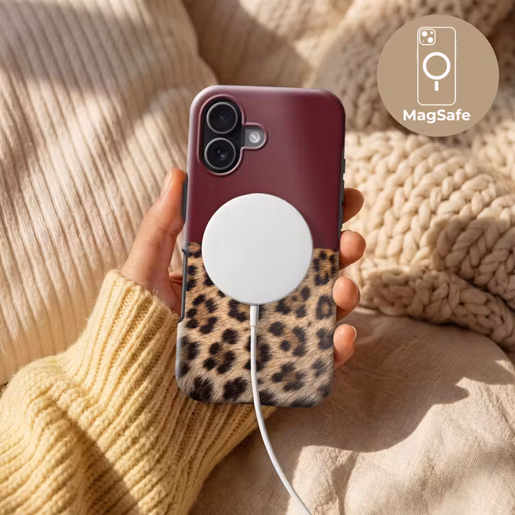 Telefoonhoesje Toughcase - Vacht - Patroon - Bordeaux — 8
