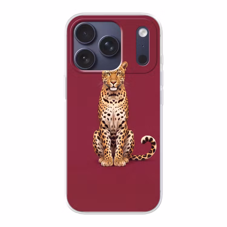 Telefoonhoesje - Kat - Dieren - Rood — 1