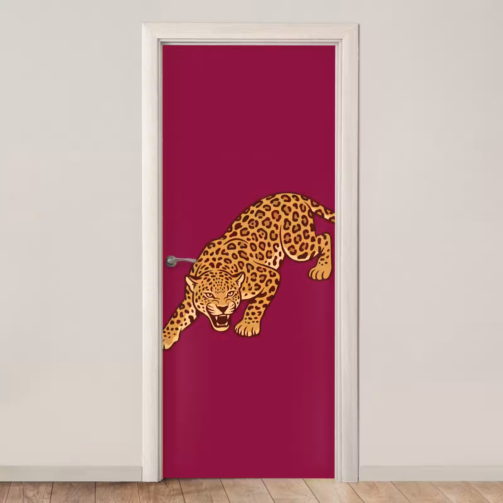 Deursticker - Kat - Aanvallend - Dieren — 1