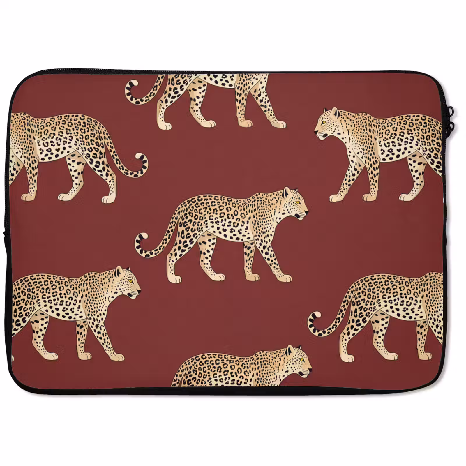 Laptophoes Katten - Patroon - Rood — 1