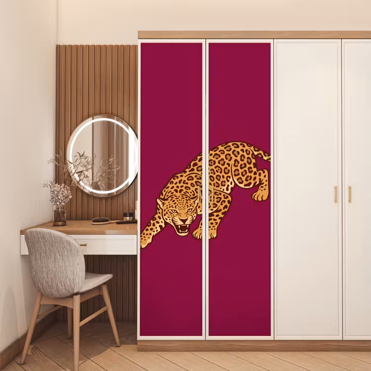 Deursticker - Kat - Aanvallend - Dieren — 5