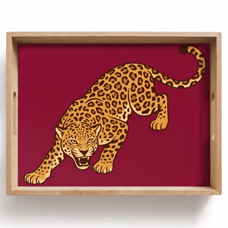 Dienblad - Kat - Aanvallend - Dieren — 1