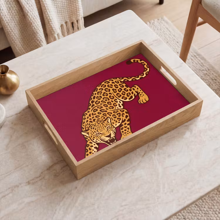 Dienblad - Kat - Aanvallend - Dieren — 2