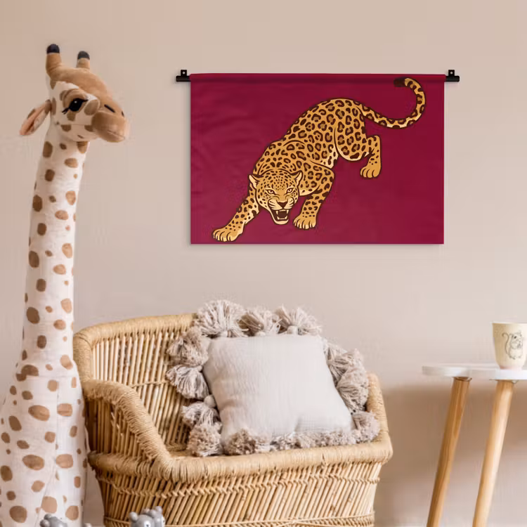 Wandkleed - Kat - Aanvallend - Dieren — 5