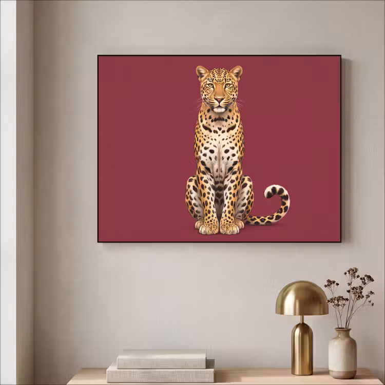 Art frame - Kat - Dieren - Rood — 5
