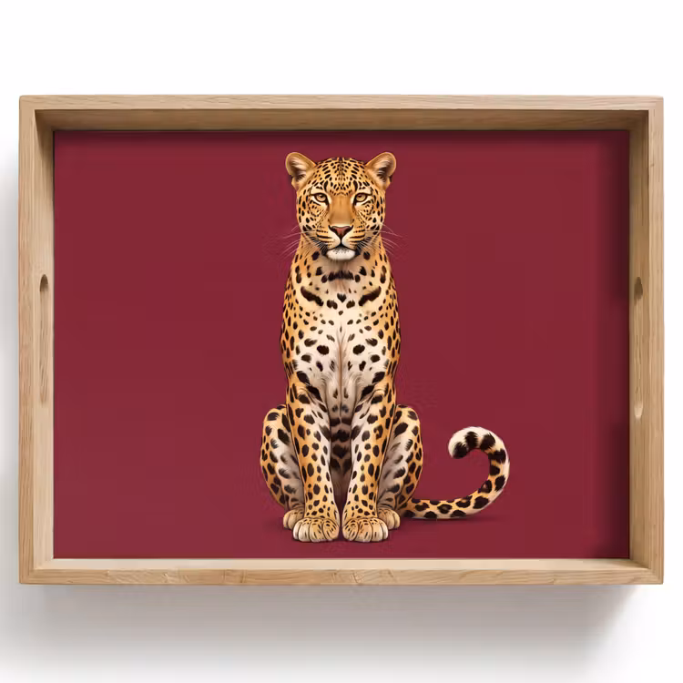 Dienblad - Kat - Dieren - Rood — 1