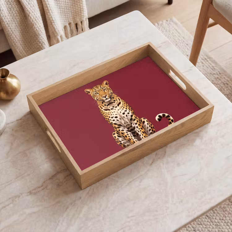 Dienblad - Kat - Dieren - Rood — 2