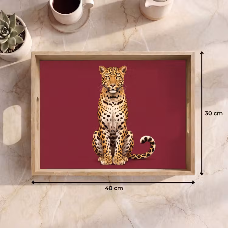 Dienblad - Kat - Dieren - Rood — 9
