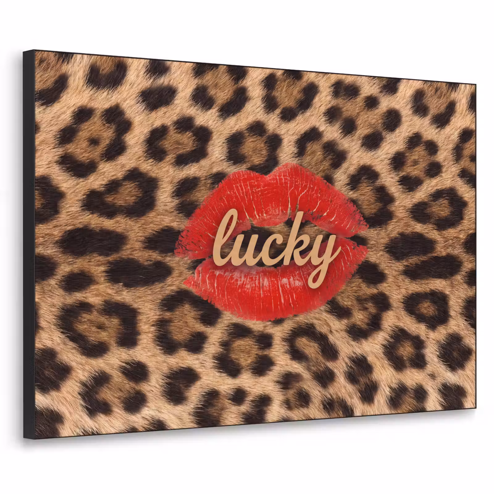 Art frame - Dierenprint - Lippen - Rood — 1