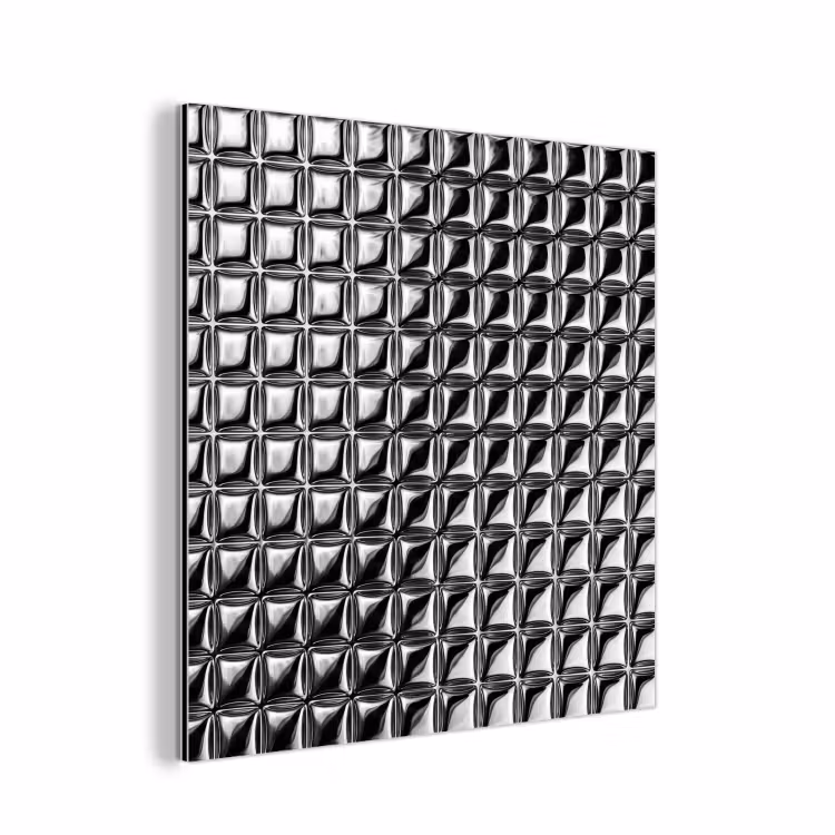 Aluminium schilderij - Patroon - Abstract - Zwart-wit — 1